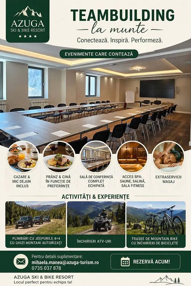 Ofertă teambuilding la Azuga Ski & Bike Resort